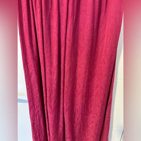 NWT Anthropologie Akemi + Kin Paros Maxi Skirt Raspberry Pink Paisley Boho - Picture 4 of 7